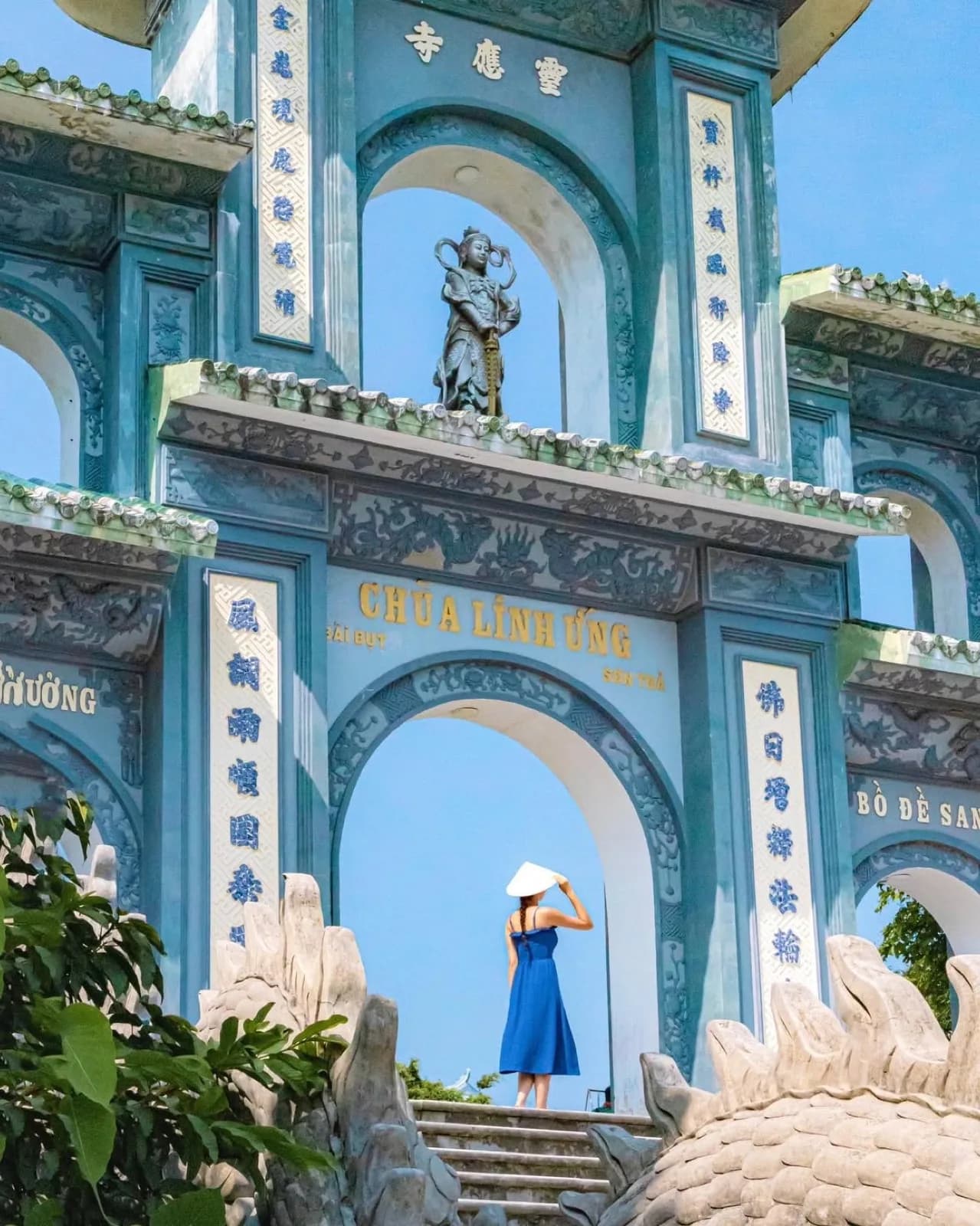 Linh Ung Pagoda with giant Lady Buddha statue in Da Nang