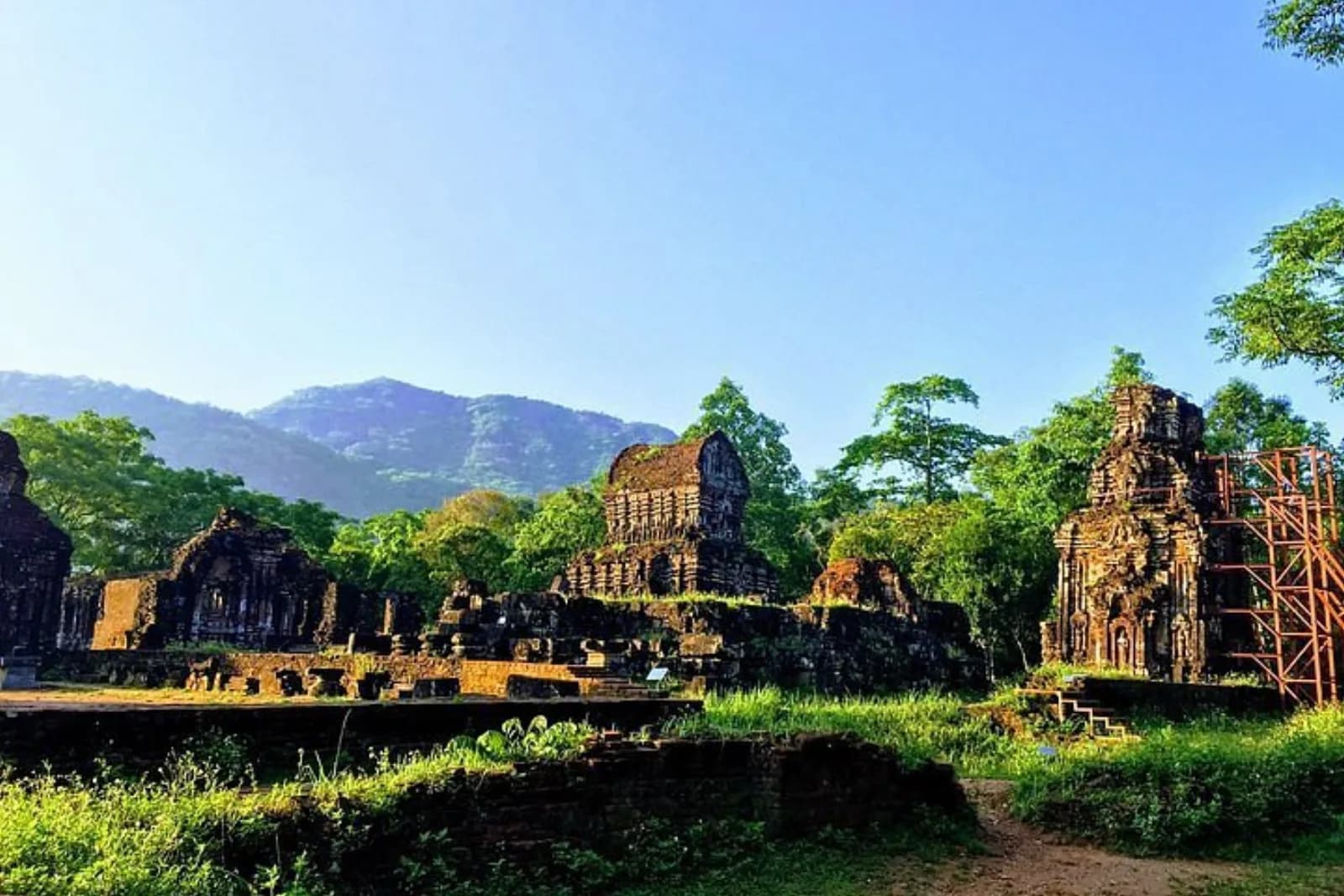 Real photo from a Fingo private tour to My Son Sanctuary, the UNESCO Cham temple complex.