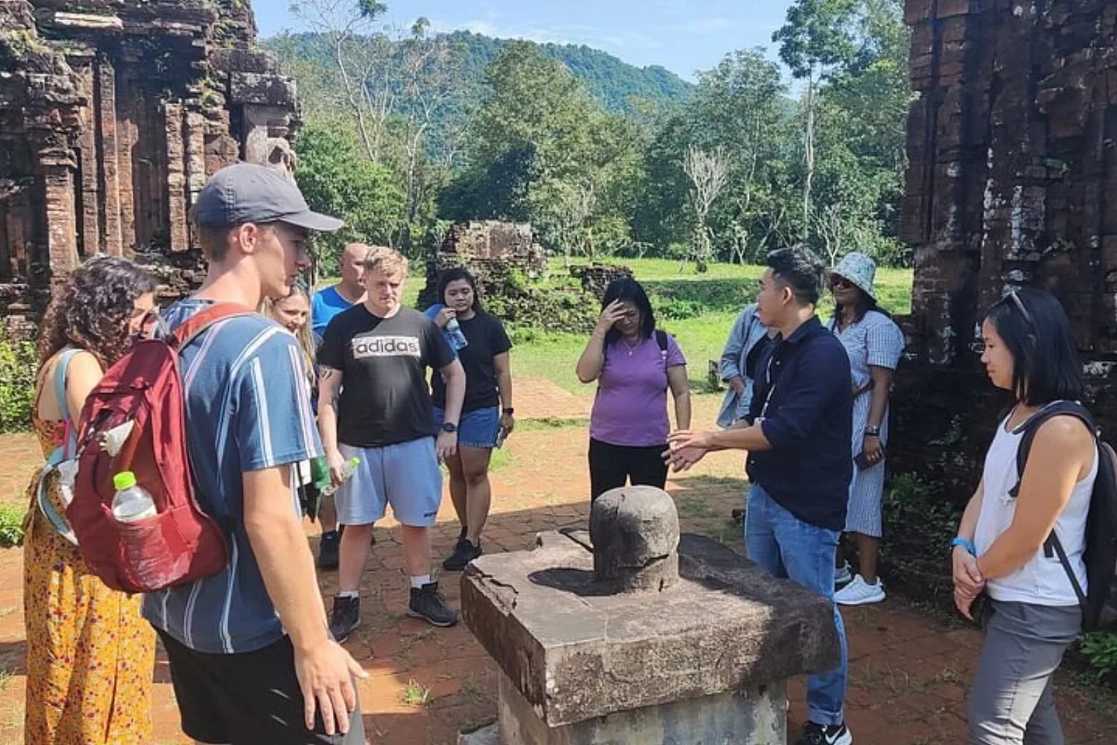 Real photo from a Fingo private tour to My Son Sanctuary, the UNESCO Cham temple complex.