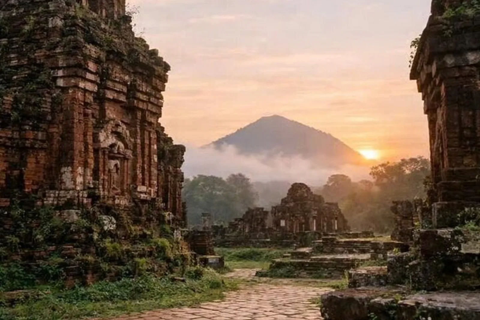 Real photo from a Fingo private tour to My Son Sanctuary, the UNESCO Cham temple complex.