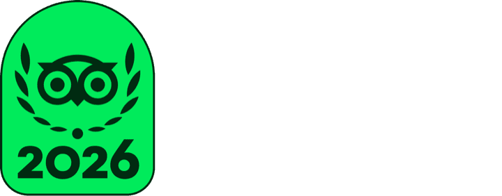 TripAdvisor Travelers' Choice 2025 and 2026 official badge