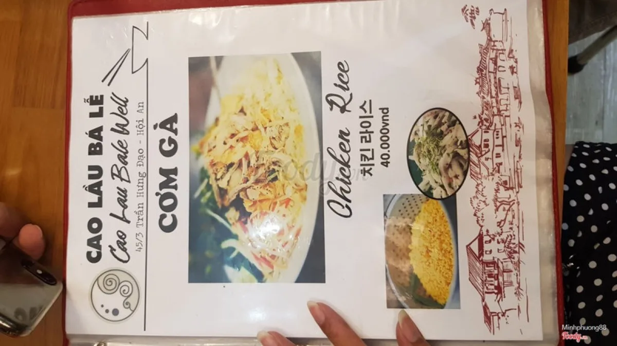 White rose dumplings served at Bá Lễ restaurant
